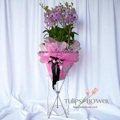 TW10012 หรีดต้นกล้วยไม้